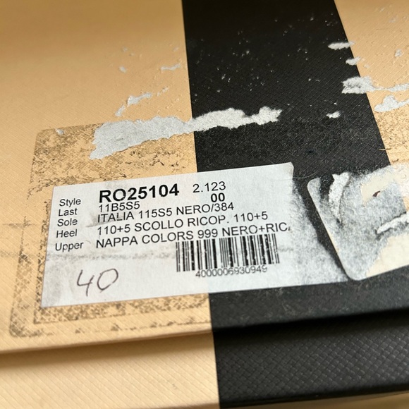 Rare Rochas boots high hill 4 inch black leather - Picture 9 of 11